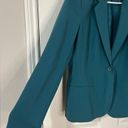 Dark teal blazer suit jacket, jewel toned, large 10/12 Green Photo 1