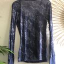 2000s y2k Long sleeve scoop deep neck slink top long sleeve Size L Photo 2