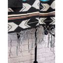 Double Zero  Boho Cowl Neck Poncho Sweater With Fringe Size M Wool Blend Photo 7