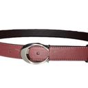 Coach NWOT  Skinny Leather Belt Oxblood With C Buckle Size Medium Photo 0