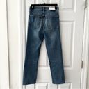 RE/DONE  The 70s Ultra High Rise Stove Pipe Denim Jeans 27 Medium 3 Blue Wash Photo 13