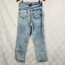 Acacia PTCL  High Rise Mom Jean Button Fly Distressed Acid Wash Sz 27 Photo 12