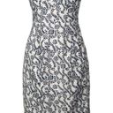 J.Crew  Strapless Floral Print Mini Dress Cream and Blue Size 2 Photo 0