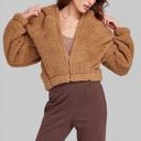 Wild Fable Women’s  Fleece Brown Zip Up Jacket NWT XS/S Photo 1