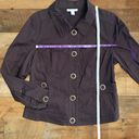 Dress Barn  Women’s XL Brown Denim Jacket •Button Closure Pockets Lightweight EUC Photo 11