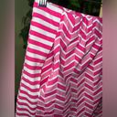 J. McLaughlin  Palm Springs Pink and White Chevron Catalina Cloth Skort Size Sm Photo 1