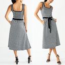 Draper James NWT  Sleeveless Knot-Waist Midi Dress Black & White Gingham Size XXL Photo 1