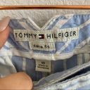 Tommy Hilfiger  Dana Fit Blue and White Crop Striped Pants 10 Photo 2