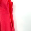 J.Crew  Sz 6 Petite Dress Pink 100% Silk Sleeveless V Neck Crossover A Line Midi Photo 3