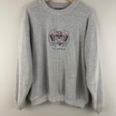 Vintage 90’s Heathered Grey Alaska Tribal Totem Pole Comfy Pullover Sweatshirt Gray Size XL Photo 1