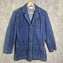 Liz Claiborne 1990’s  Denim Chore Three Pocket Jean Jacket Women's Small Photo 0