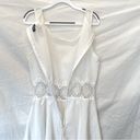 Divided H&M  | Lace Fit & Flare Dress with Appliqué Waist | White | Size: 2 Photo 5