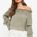 Missguided Misguided Grey Satin Top Photo 2