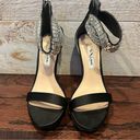 Nina  Women’s Black Embellished Strappy Dressy Sandals Size 7.5 Photo 1