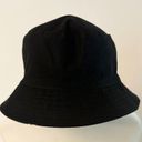 Retro Reversible Bucket Hat Daisies 90s y2k beach travel summer Black Photo 1