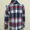 Orvis   Plaid Fleece Jacket Shacket Flannel Lined Metal Snap Shirt size S Photo 7