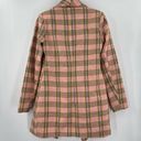 Nasty Gal  Blazer Dress Size 8 Plaid Decisions Menswear Style Pink Yellow Button Photo 3