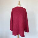 Double Zero Red Fuzzy Open Front Cardigan Photo 1