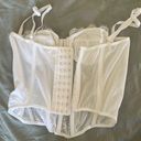 White Corset Top Size M Photo 1