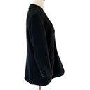 Eddie Bauer Vintage AKA  100% wool ribbed knit blazer jacket black size 10P Photo 4