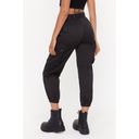 Nasty Gal  Gal After Party Vintage At Ease Pants Small Black Cargo Joggers Y2K Photo 11