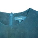 Theory  Komiza Tilde Studded-Sleeve Suede Shift Dress Black Photo 4