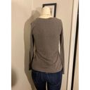 Max Studio  size xs women’s long sleeve top gray xsmall tee plain basic casual Photo 4