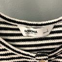 Sonoma Goods for Life Black and white Striped Tank Top - Large NWOT Photo 2