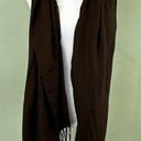 Edge Cashmere Scarf Italy Brown Fringe Long 70”x 29” Classic Fringe Raw  Unisex Photo 0