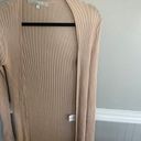 Lovers + Friends  Davenport Ribbed Knit Camel Duster Size Small Photo 4