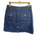 Hidden Jeans DENIM MINI SKIRT A-Line Button Up Woman size M Photo 0