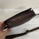 Vera Pelle  Dark Brown Genuine Leather Flap Crossbody Bag Photo 9