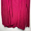 The Loft  Silk Ramie Blend Long Sleeve Open Front Women's Pink Cardigan Size Medium Photo 3