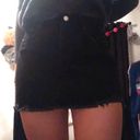 American Eagle Outfitters Black Denim Miniskirt Size 10 Photo 0