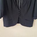 Torrid Women's Size 2 Black Open Front Blazer/Jacket Four Button 3/4 Sleeve Photo 3