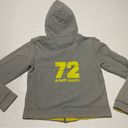 Ecko Red Ecko Unlimited‎ Y2K Reversible Full Zip Hoodie Yellow/Gray Womens Size Small Photo 1