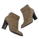 BCBGeneration  Kleina Bootie in Tan Suede Stacked Heel Back Zipper Size 6.5 Photo 1