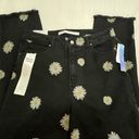 Tinseltown Y2K Style Juniors Floral Daisy Denim Jeans Size 15 Raw Hem Straight Leg Jeans Photo 1