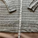 BKE  Women’s Cowl Neck Sweater Gray With White strips size Small Photo 5