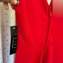 Trixxi  Clothing Company NWT Red Split Neck Sleeveless Wide Leg Jumpsuit S Photo 4