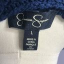 Jessica Simpson Alexia Cropped Sweater L Navy Photo 6