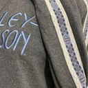 Harley Davidson  Gray Pullover 1/3 zip logo sweater Photo 2