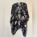 Quagga Women’s Black White Floral Bohemian Kimono Cardigan One Size Size undefined Photo 5