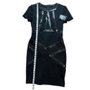 Boston Proper NEW  Black Fitted Bodycon Short Sleeve Dress Size 6 Photo 3