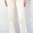 Brandy Melville  Small Women's Cream Khaki Flared Bootcut Jeans Photo 0