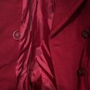 Croft & Barrow NEW  Holiday Red Double Breasted Wool Blend Coat 3X w/Scarf Festivus Photo 1