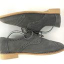 Toms  Womens Size 8.5 Oxford Brogue Cap Toe Suede Grey Lace Up Tie Shoes Photo 5