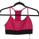 Koral  Pink Black Sports Bra S Textured Racerback New with Tags (NWT) Photo 0