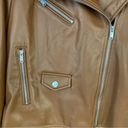 Nine West  Women's Jacket Sz S Brown Moto Faux Leather Coat Photo 5