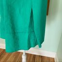 kim rogers  Petite Teal Green Button Down Linen Shirt Lightweight Shacket  PL Photo 6